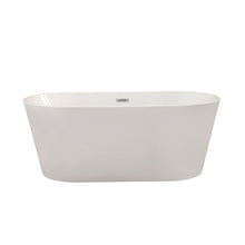 Load image into Gallery viewer, Altair Bathtub Altair Cielo 59" x 30" Freestanding Soaking Acrylic Bathtub 50859-BAT-WH-F