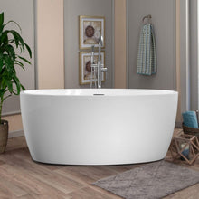 Load image into Gallery viewer, Altair Bathtub Altair Jolie 55" x 32" Freestanding Soaking Acrylic Bathtub 51055-BAT-WH-F
