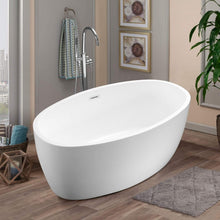 Load image into Gallery viewer, Altair Bathtub Altair Jolie 55" x 32" Freestanding Soaking Acrylic Bathtub 51055-BAT-WH-F