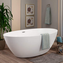 Load image into Gallery viewer, Altair Bathtub Altair Jolie 69" x 40" Freestanding Soaking Acrylic Bathtub 51069-BAT-WH-F