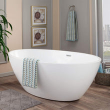 Load image into Gallery viewer, Altair Bathtub Altair Jolie 69" x 40" Freestanding Soaking Acrylic Bathtub 51069-BAT-WH-F