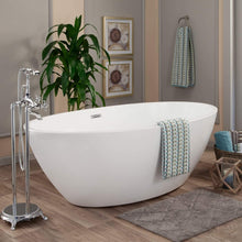 Load image into Gallery viewer, Altair Bathtub Altair Jolie 69" x 40" Freestanding Soaking Acrylic Bathtub 51069-BAT-WH-F