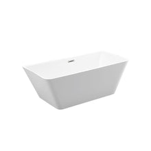 Load image into Gallery viewer, Bellaterra Home Vanity BellaTerra Home Brussels 67 inch Freestanding Bathtub in Glossy White
