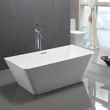 Load image into Gallery viewer, Bellaterra Home Vanity BellaTerra Home Brussels 67 inch Freestanding Bathtub in Glossy White