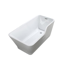 Load image into Gallery viewer, Bellaterra Home Vanity BellaTerra Home Florence 59 inch Freestanding Bathtub in Glossy White