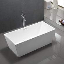 Load image into Gallery viewer, Bellaterra Home Vanity BellaTerra Home Odessa 67 inch Freestanding Bathtub in Glossy White