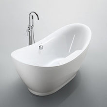 Load image into Gallery viewer, Bellaterra Home Vanity BellaTerra Home Salerno 68 inch Freestanding Bathtub in Glossy White