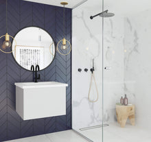 Load image into Gallery viewer, LAVIVA Vanity LAVIVA 313VTR-24CW-MW Vitri 24 - Cloud White Cabinet + Matte White VIVA Stone Solid Surface Countertop