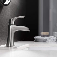 Load image into Gallery viewer, Vinnova Bathroom Faucets Satin Nickel $169.00 *Vinnova Althea Single-Handle Basin Bathroom Faucet