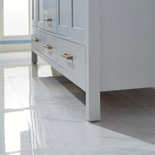 Load image into Gallery viewer, Vinnova Vanity Vinnova Shannon 72" Double Vanity in Paris Grey and Composite Carrara White Stone Countertop With Mirror