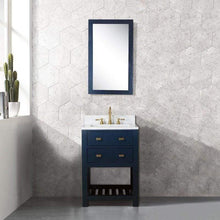 Load image into Gallery viewer, Water Creation Vanity Water Creation MA24C-0612MB Madalyn 24 Inch Monarch Blue Single Sink Bathroom Vanity With Satin Brass Faucet
