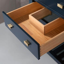 Load image into Gallery viewer, Water Creation Vanity Water Creation MA24C-0612MB Madalyn 24 Inch Monarch Blue Single Sink Bathroom Vanity With Satin Brass Faucet