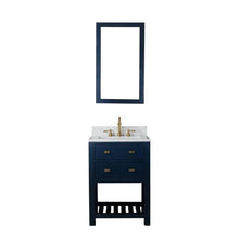 Load image into Gallery viewer, Water Creation Vanity Water Creation MA24C-0612MB Madalyn 24 Inch Monarch Blue Single Sink Bathroom Vanity With Satin Brass Faucet