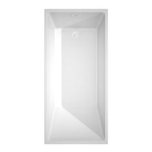 Load image into Gallery viewer, Wyndham Collection Bathtub Wyndham Collection WCBTK150167SWTRIM Hannah 67 Inch Freestanding Bathtub in White with Shiny White Drain and Overflow Trim