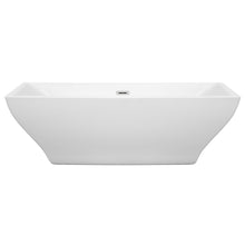 Load image into Gallery viewer, Wyndham Collection Bathtub Wyndham Collection WCBTK151871 Maryam 71 Inch Freestanding Bathtub in White with Polished Chrome Drain and Overflow Trim