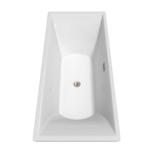 Load image into Gallery viewer, Wyndham Collection Bathtub Wyndham Collection WCBTK151871BNTRIM Maryam 71 Inch Freestanding Bathtub in White with Brushed Nickel Drain and Overflow Trim