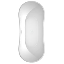Load image into Gallery viewer, Wyndham Collection Bathtub Wyndham Collection WCBTK152871SWTRIM Bolera 71 Inch Freestanding Bathtub in White with Shiny White Drain and Overflow Trim