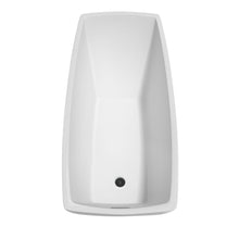 Load image into Gallery viewer, Wyndham Collection Bathtub Wyndham Collection WCBTK153367MBTRIM Antigua 67 Inch Freestanding Bathtub in White with Matte Black Drain and Overflow Trim