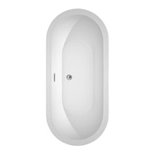 Load image into Gallery viewer, Wyndham Collection Bathtub Wyndham Collection WCOBT100268 Soho 68 Inch Freestanding Bathtub in White with Polished Chrome Drain and Overflow Trim
