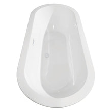 Load image into Gallery viewer, Wyndham Collection Bathtub Wyndham Collection WCOBT100268SWTRIM Soho 68 Inch Freestanding Bathtub in White with Shiny White Drain and Overflow Trim