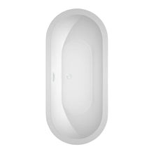 Load image into Gallery viewer, Wyndham Collection Bathtub Wyndham Collection WCOBT100268SWTRIM Soho 68 Inch Freestanding Bathtub in White with Shiny White Drain and Overflow Trim