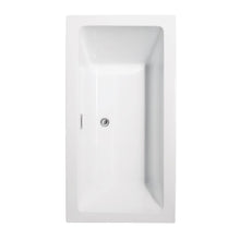 Load image into Gallery viewer, Wyndham Collection Bathtub Wyndham Collection WCOBT101160 Melody 60 Inch Freestanding Bathtub in White with Polished Chrome Drain and Overflow Trim