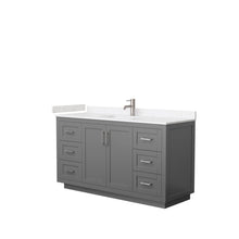 Load image into Gallery viewer, Wyndham Collection Vanity Wyndham Collection WCF292960SKGC2UNSMXX Miranda 60 Inch Single Bathroom Vanity in Dark Gray, Light-Vein Carrara Cultured Marble Countertop, Undermount Square Sink, Brushed Nickel Trim