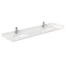 Load image into Gallery viewer, Wyndham Collection Vanity Wyndham Collection WCV252580DWGC2UNSM24 Daria 80 Inch Double Bathroom Vanity in White, Light-Vein Carrara Cultured Marble Countertop, Undermount Square Sinks, 24 Inch Mirrors, Brushed Gold Trim