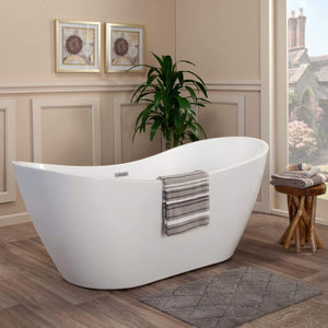 Altair Bathtub Altair Alana 70" x 32" Freestanding Soaking Acrylic Bathtub 50270-BAT-WH-F