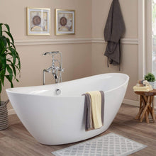 Load image into Gallery viewer, Altair Bathtub Altair Allegra 71&quot; x 34&quot; Freestanding Soaking Acrylic Bathtub 50671-BAT-WH-F