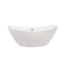 Load image into Gallery viewer, Altair Bathtub Altair Allegra 71&quot; x 34&quot; Freestanding Soaking Acrylic Bathtub 50671-BAT-WH-F