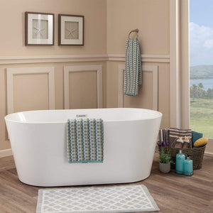 Altair Bathtub Altair Cielo 59" x 30" Freestanding Soaking Acrylic Bathtub 50859-BAT-WH-F