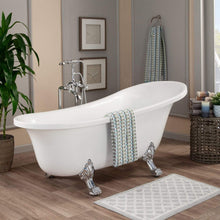 Load image into Gallery viewer, Altair Bathtub Altair Geneva 69&quot; x 30&quot; Clawfoot Soaking Acrylic Bathtub 50169-BAT-WH-C