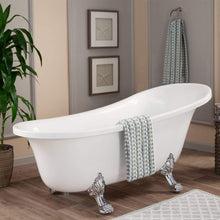 Load image into Gallery viewer, Altair Bathtub Altair Geneva 69&quot; x 30&quot; Clawfoot Soaking Acrylic Bathtub 50169-BAT-WH-C