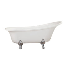 Load image into Gallery viewer, Altair Bathtub Altair Geneva 69&quot; x 30&quot; Clawfoot Soaking Acrylic Bathtub 50169-BAT-WH-C