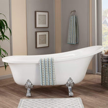 Load image into Gallery viewer, Altair Bathtub Altair Geneva 69&quot; x 30&quot; Clawfoot Soaking Acrylic Bathtub 50169-BAT-WH-C