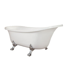 Load image into Gallery viewer, Altair Bathtub Altair Geneva 69&quot; x 30&quot; Clawfoot Soaking Acrylic Bathtub 50169-BAT-WH-C