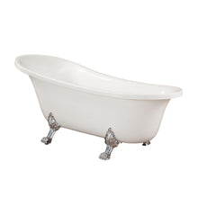 Load image into Gallery viewer, Altair Bathtub Altair Geneva 69&quot; x 30&quot; Clawfoot Soaking Acrylic Bathtub 50169-BAT-WH-C