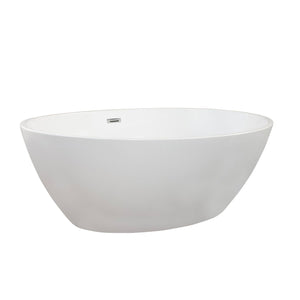 Altair Bathtub Altair Jolie 69" x 40" Freestanding Soaking Acrylic Bathtub 51069-BAT-WH-F