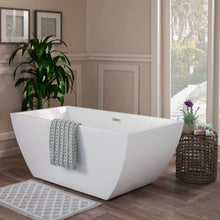 Load image into Gallery viewer, Altair Bathtub Altair Montague 59&quot; x 30&quot; Freestanding Soaking Acrylic Bathtub 50959-BAT-WH-F