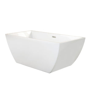 Altair Bathtub Altair Montague 59" x 30" Freestanding Soaking Acrylic Bathtub 50959-BAT-WH-F