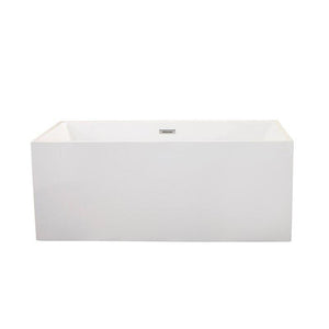 Altair Bathtub Altair Persephone 59" x 30" Freestanding Soaking Acrylic Bathtub 50759-BAT-WH-F