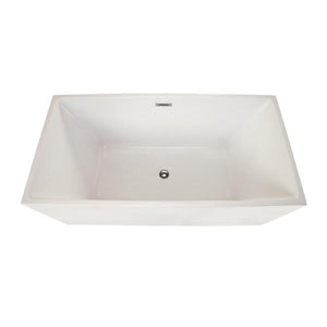 Altair Bathtub Altair Persephone 59" x 30" Freestanding Soaking Acrylic Bathtub 50759-BAT-WH-F