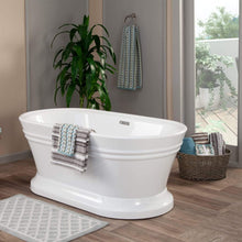 Load image into Gallery viewer, Altair Bathtub Altair Solace 59&quot; x 30&quot; Freestanding Soaking Acrylic Bathtub 50559-BAT-WH-F