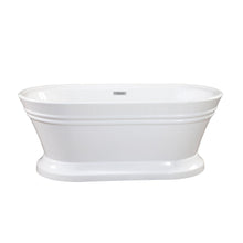 Load image into Gallery viewer, Altair Bathtub Altair Solace 59&quot; x 30&quot; Freestanding Soaking Acrylic Bathtub 50559-BAT-WH-F