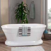 Load image into Gallery viewer, Altair Bathtub Altair Solace 59&quot; x 30&quot; Freestanding Soaking Acrylic Bathtub 50559-BAT-WH-F