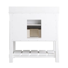 Load image into Gallery viewer, Altair Vanity Altair Georgia 36&quot; Single Bathroom Vanity Set in Jewelry Blue or White and Composite Carrara White Stone Top with White Farmhouse Basin