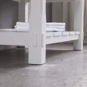 Altair Vanity Altair Georgia 36" Single Bathroom Vanity Set in Jewelry Blue or White and Composite Carrara White Stone Top with White Farmhouse Basin with Mirror