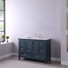 Load image into Gallery viewer, Altair Vanity Altair Isla 48&quot; Single Bathroom Vanity Set in Classic Blue, Gray or White Finish and Carrara White Marble Countertop