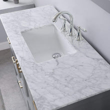 Load image into Gallery viewer, Altair Vanity Altair Isla 48&quot; Single Bathroom Vanity Set in Classic Blue, Gray or White Finish and Carrara White Marble Countertop